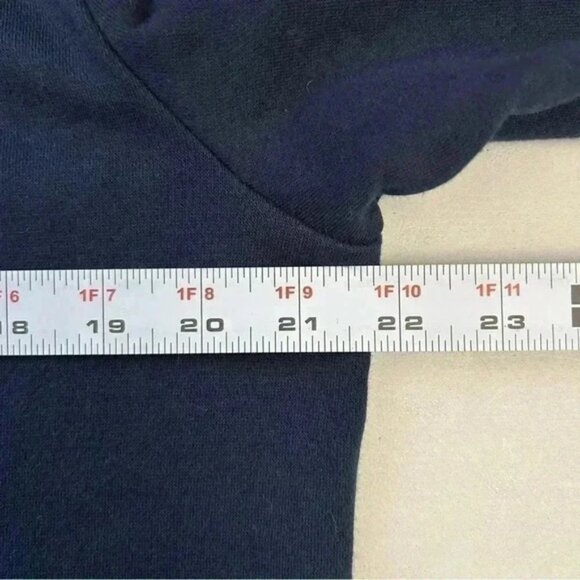 Michael Kors Mens Sweater 1/4 Zip Pullover Cotton Blend Navy Blue Size Medium - Picture 14 of 16